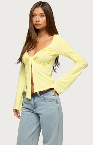 Scarlette Tie Front Top image number 2