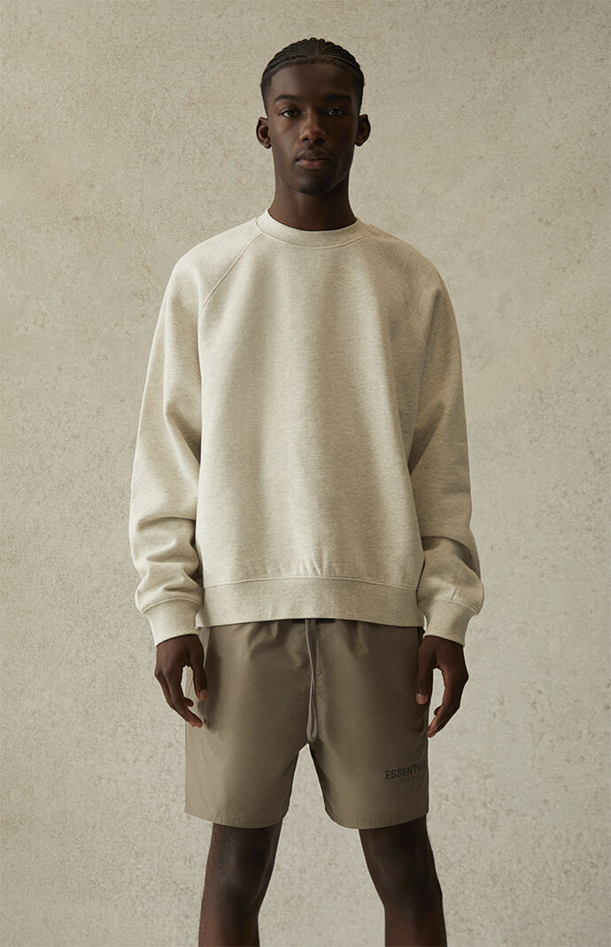 Fear of God Essentials Essentials Oatmeal Crew Neck Sweatshirt