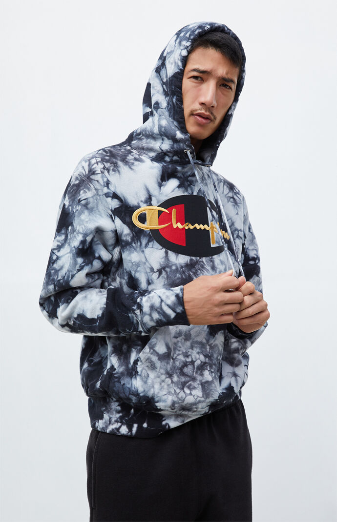 champion scrunch dye hoodie