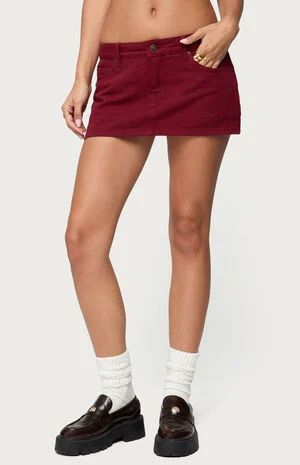 Camelia Denim Mini Skort image number 1