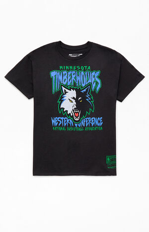 Kids NBA Retro Mascot Timberwolves T-Shirt image number 1