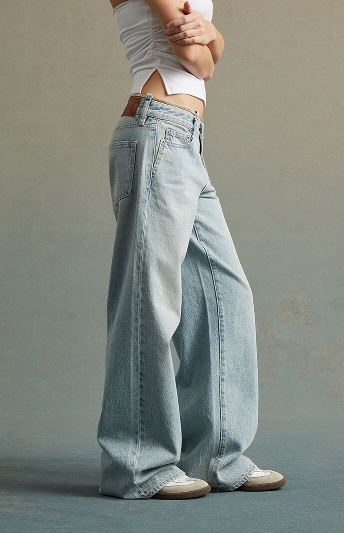 ◆ROCKCAKE◆ Dixy Low Rise Wide Jeans Indigo ROOMY-EXTRA-WIDE-LOW-RISE-