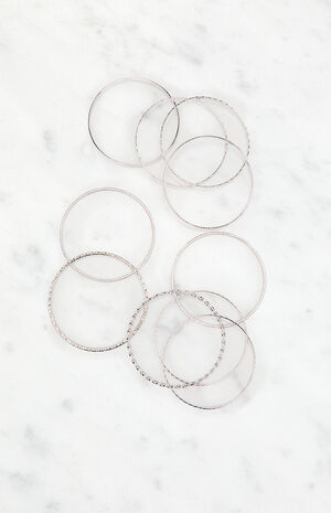 Textured Bangle Set image number 3