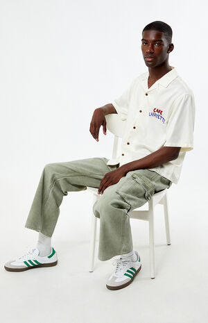 Tencel Graphic Oversized Camp Shirt image number 3