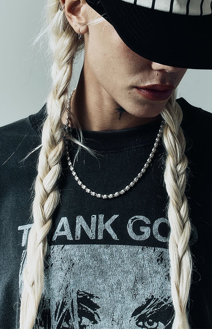 For Those Who Sin Sterling Silver Skull Necklace