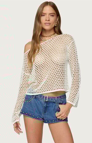 Kalley Off Shoulder Crochet Top image number 1