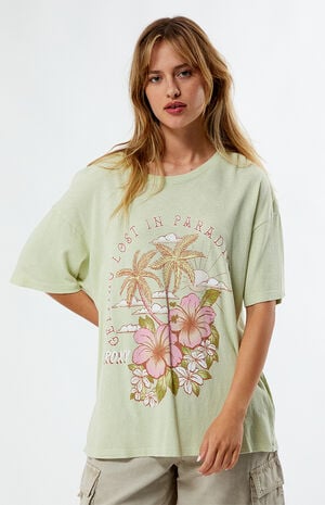 Hibiscus Paradise Oversized T-Shirt image number 1