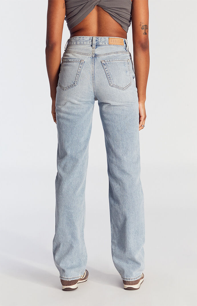 Pacsun Light Indigo Ripped '90s Boyfriend Jeans | PacSun