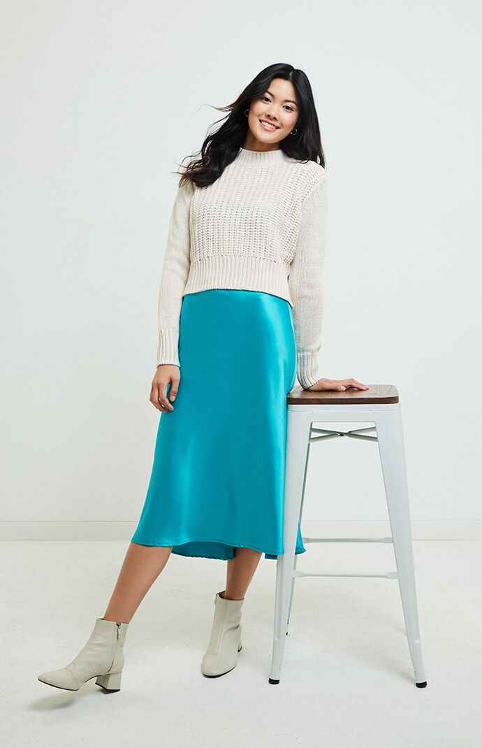 Pacsun Penny Lane Mock Neck Sweater Pacsun