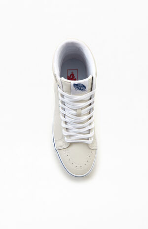 White & Blue UA Sk8-HI Reissue Shoes image number 5