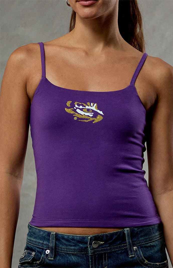 WILD COLLECTIVE LSU Tigers Sculpt Tank Top