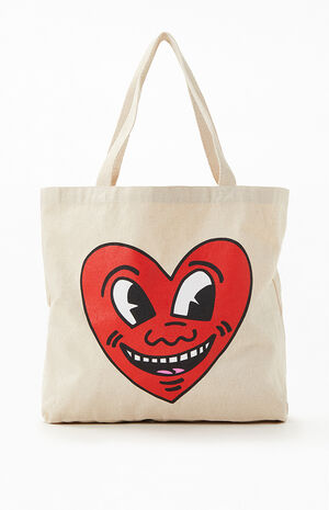 Keith Haring Heart Tote Bag