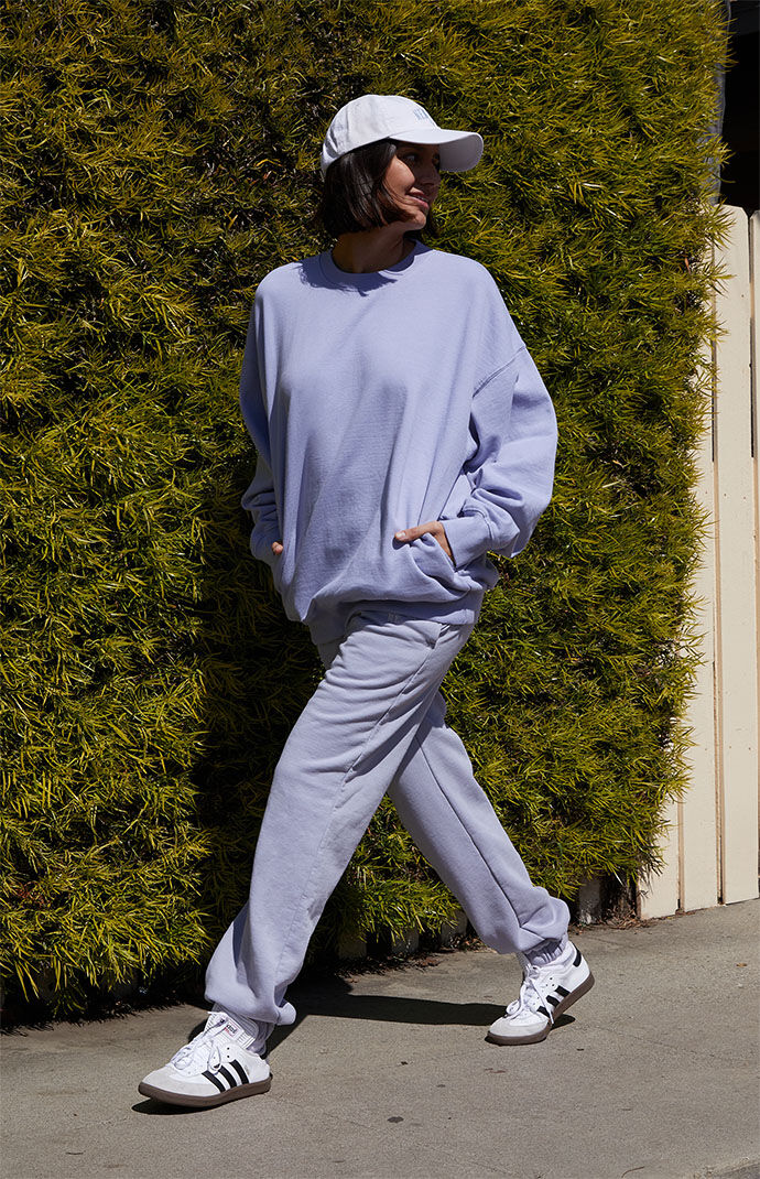 John Galt Light Blue New York Rosa Sweatpants PacSun