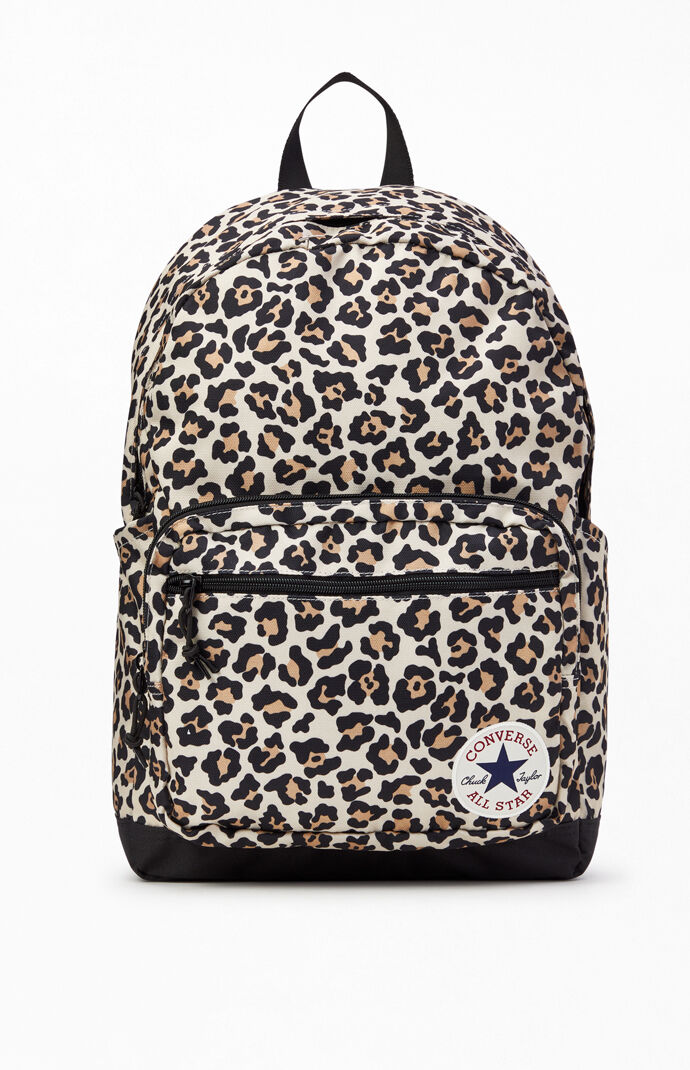 converse leopard print backpack