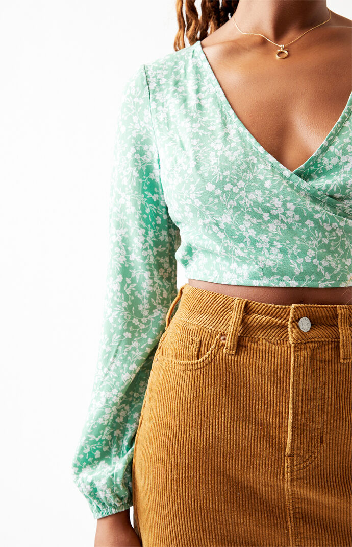Long Sleeve Tie Back Top