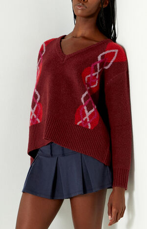 Elin V-Neck Oversized Sweater image number 3