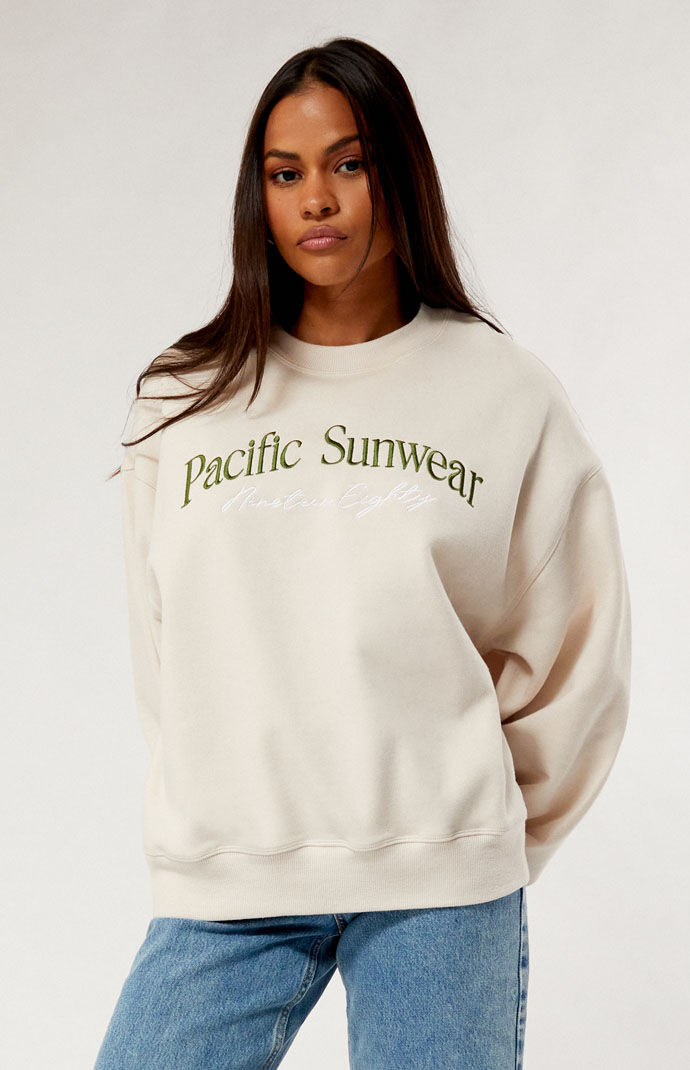PacSun Pacific Sunwear Nineteen Eighty Crew Neck Sweatshirt PacSun
