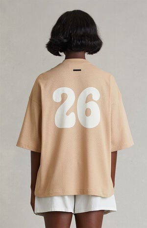 Women's Tan Merch Mesh T-Shirt image number 4