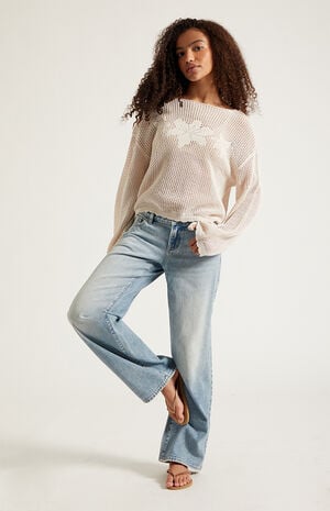 Zoe Low Rise Girlfriend Jeans Light Blue image number 6