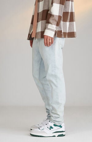 Light Indigo Stacked Skinny Jeans image number 3