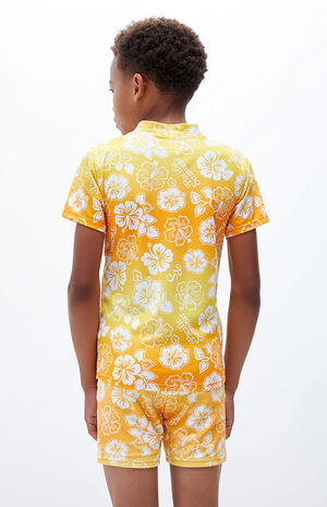 Short Sleeve Zip Front Rash Guard image number 4