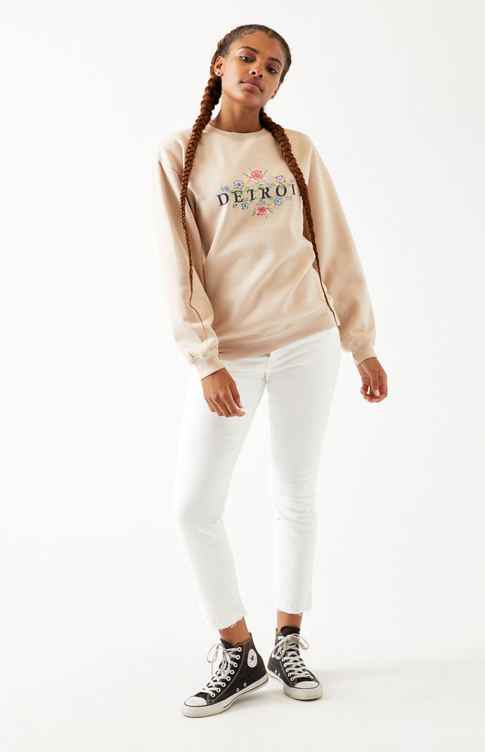 Daisy Street Floral Boyfriend Sweatshirt Pacsun