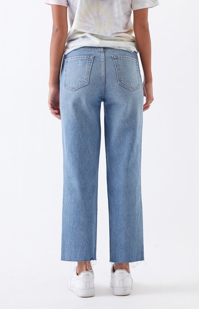 Medium High Waisted Straight Leg Jeans
