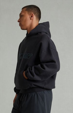Vintage Black '90s Fleece Hoodie image number 3
