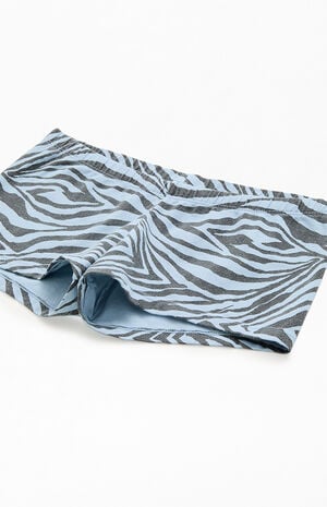 Light Blue Zebra Boxer Boyshorts image number 2