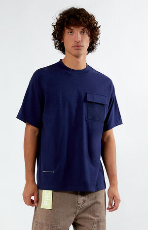 Blue Peak Pocket Oversized T-Shirt image number 1