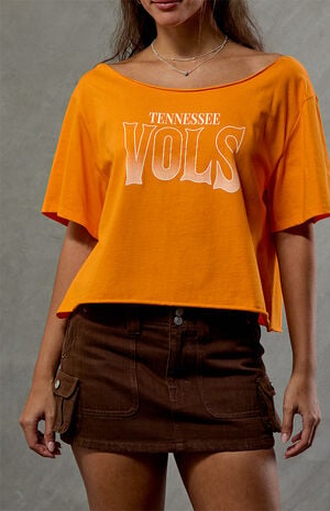 Tennessee Volunteers Off-The-Shoulder Oversized T-Shirt image number 2