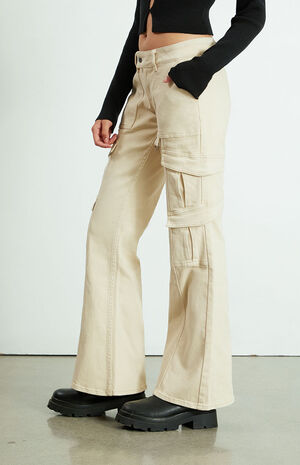 Pearl Low Rise Cargo Bootcut Pants image number 3
