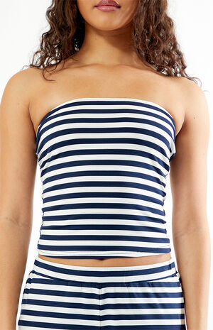 Lila Striped Tube Top image number 3