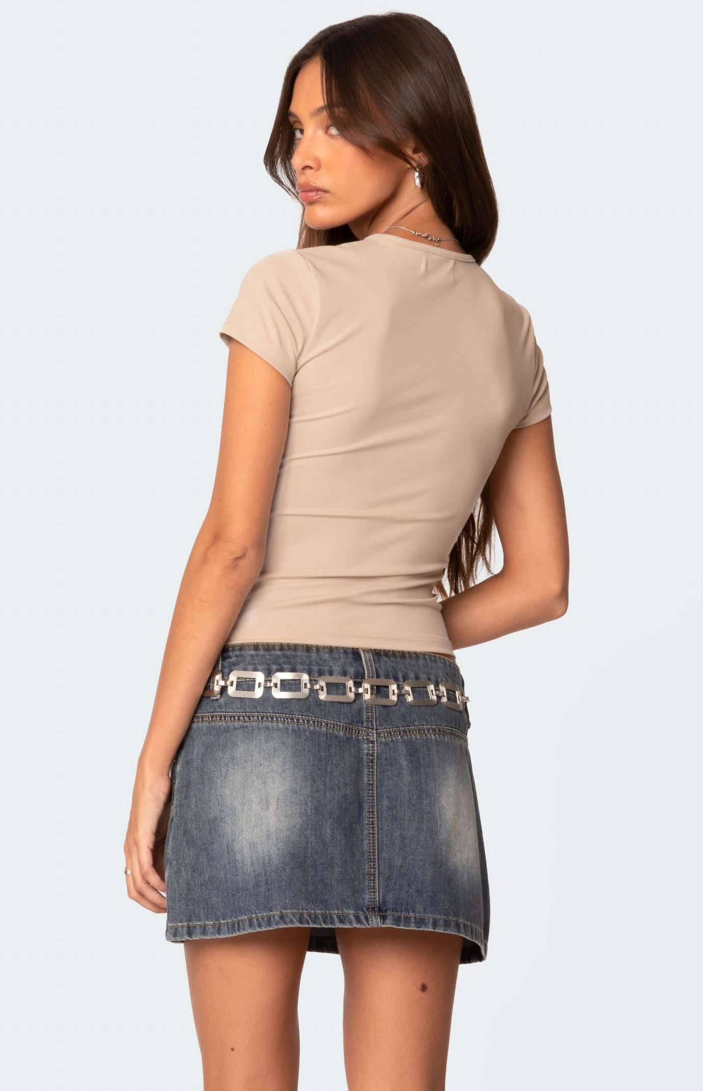 Edikted Tay Short Sleeve Top