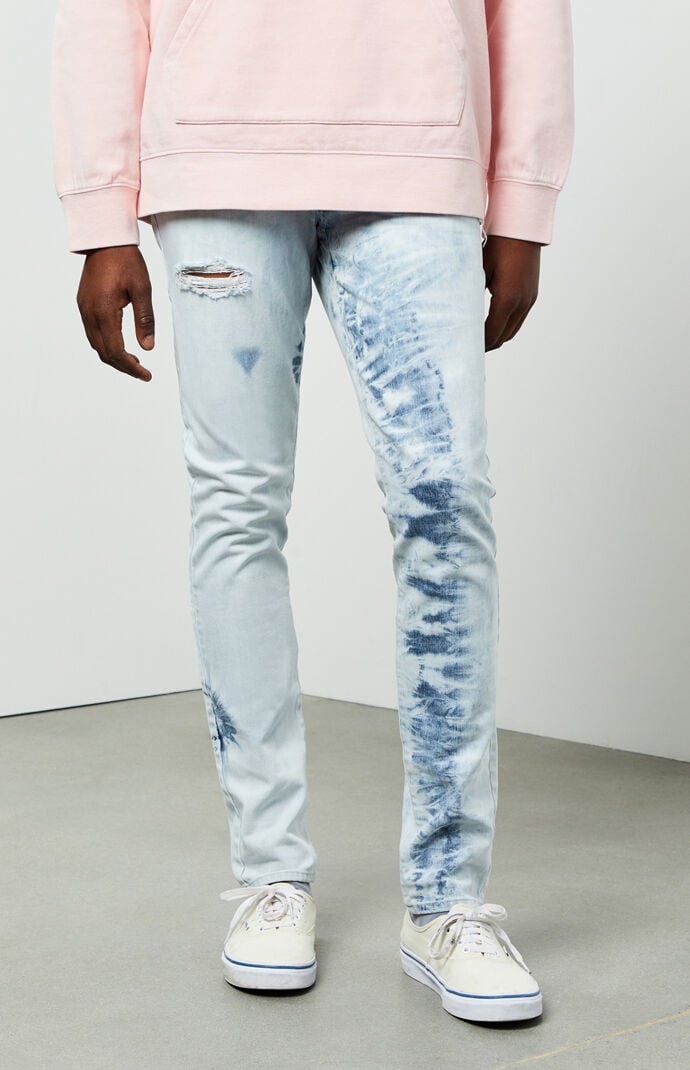 pacsun skinniest stitch & repair dark jeans