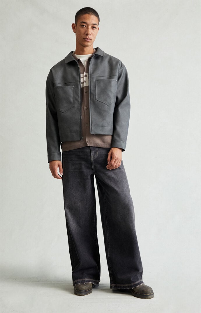 Pacsun Ryder Ultra Baggy Jeans Black Tinted