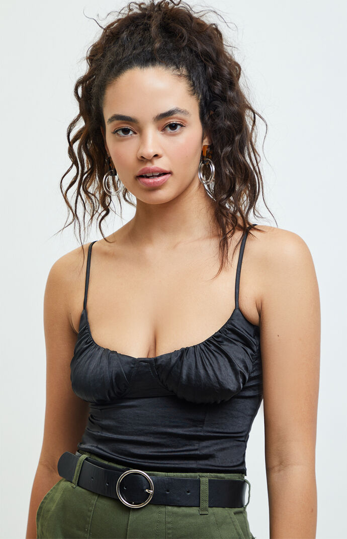 Satin Bustier Top