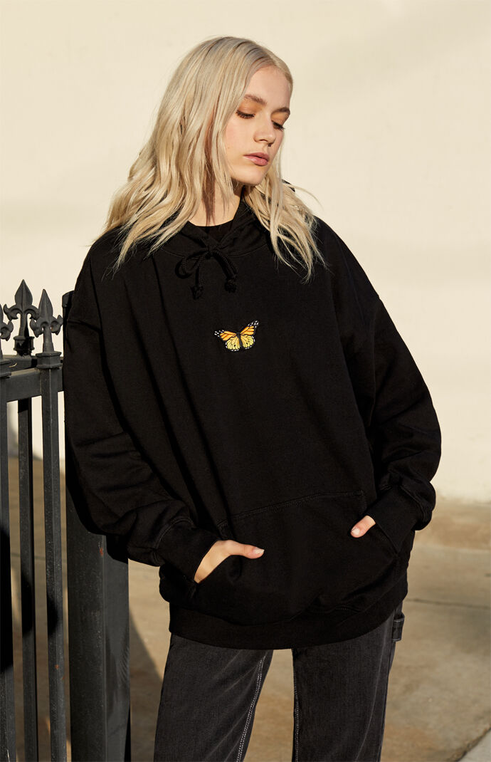 John Galt Black Butterfly Hoodie | PacSun