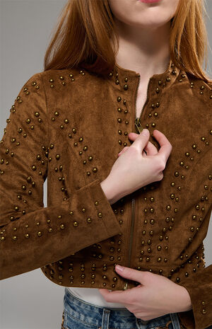 Silza Brown Moto Jacket image number 5