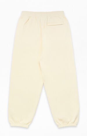 Cream Classic Logo Sweatpants image number 2