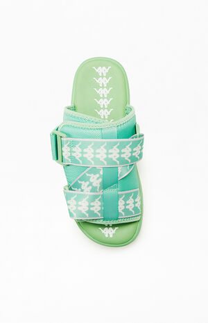 Green 222 Banda Mitel 1 Slide Sandals image number 5