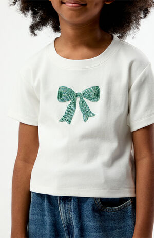 Bow Embellished Skimmer T-Shirt image number 2