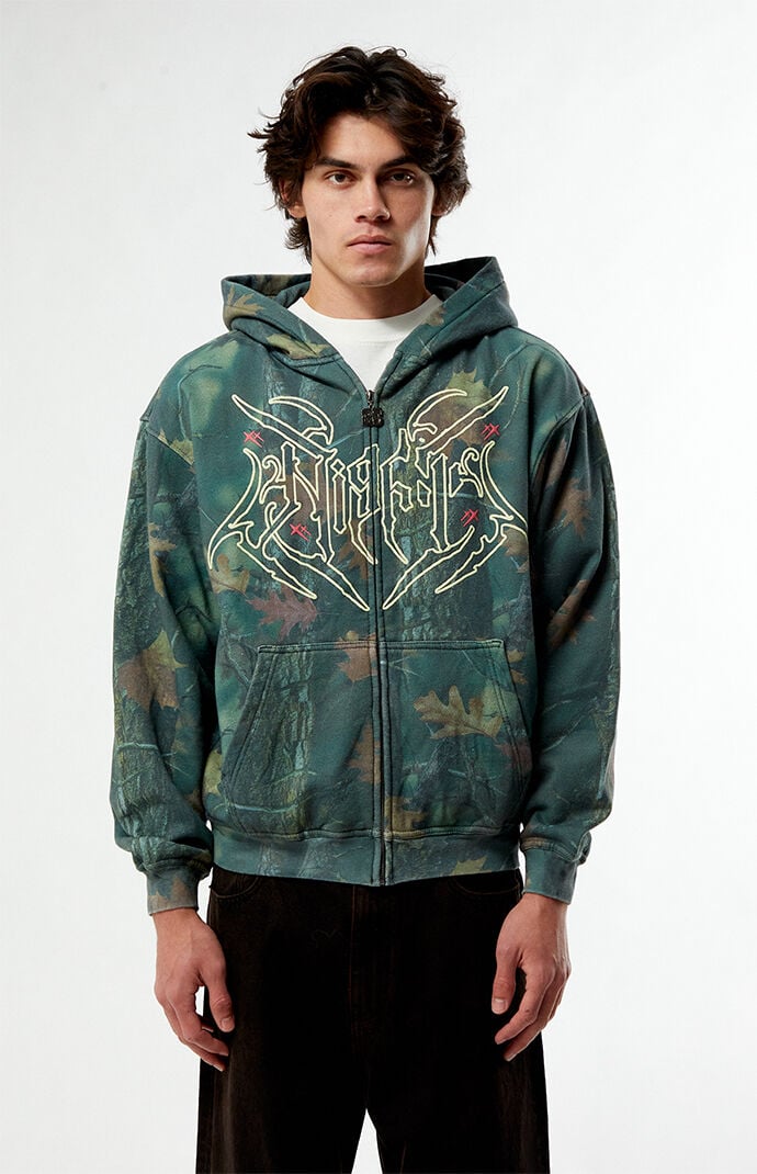 Nightlab Night Spider Camo Full Zip Hoodie