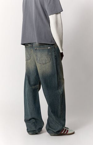 Mason Baggy Barrel Jeans Dark Blue image number 5