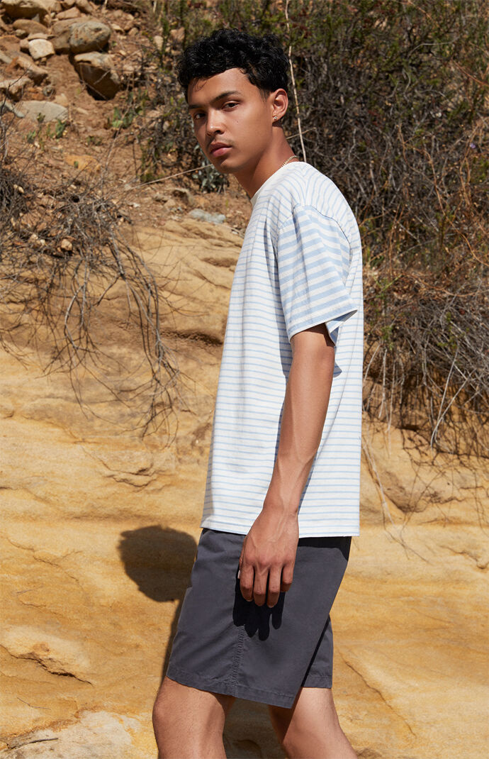 Split Mix Striped T-Shirt