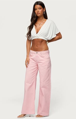 Candela V-Neck Cropped Top image number 4