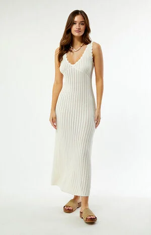 Scallop Knit Maxi Dress image number 1