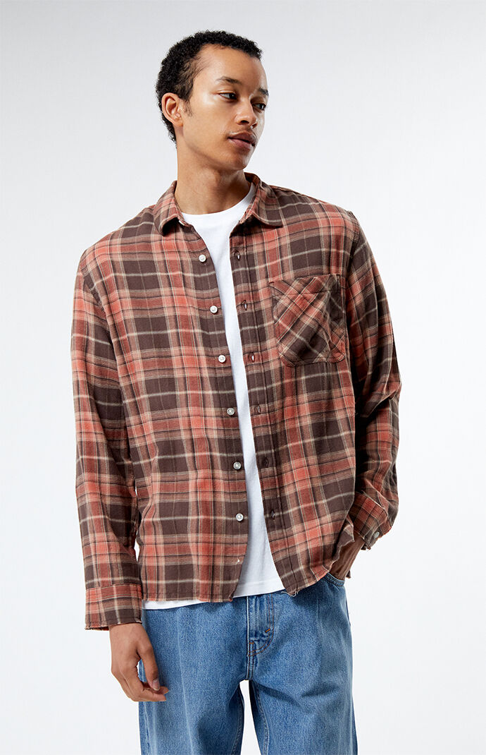 GUESS Originals Washed Flannel Shirt