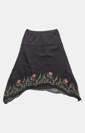 2000s Y2K Floral Midi Skirt image number 1