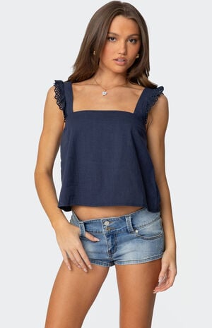 Viviana Linen Look Top